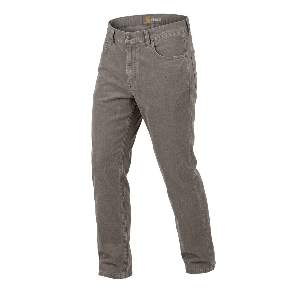 Carhartt Mens Relaxed Fit Canvas Work Pants Gray 32x32 Cotton Trousers